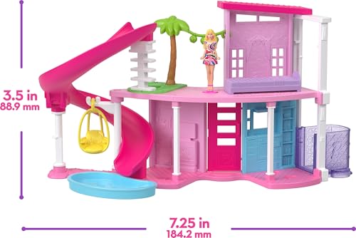 Barbie Mini Land DreamHouse & 3 Playsets with 4 Dolls, Furniture & Accessories U616029
