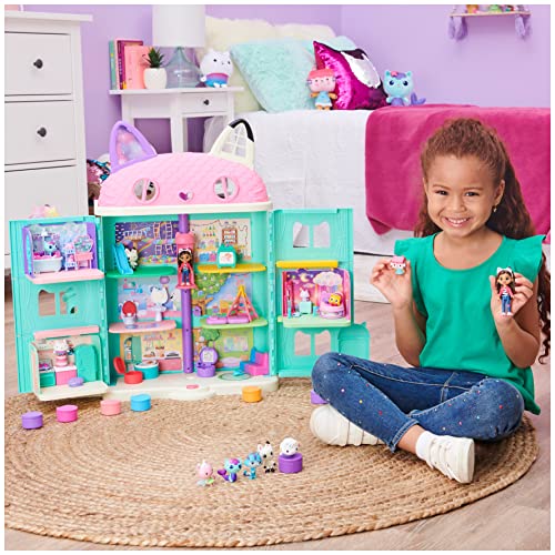 Gabby’s Dollhouse Purrfect Dollhouse with 15 Pieces, Kids Toys for Ages 3 and up Y434538