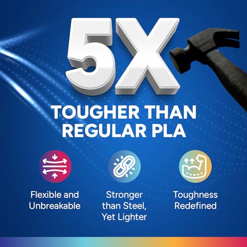OVERTURE PLA Plus Filament 1.75mm 1kg Black S915984