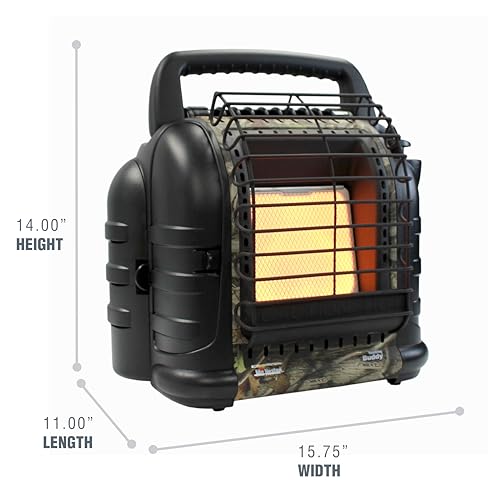 Mr. Heater MH12HB Hunting Buddy Portable Propane Heater, Camouflage L59245