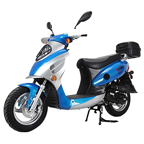 X-PRO Oahu 50cc Moped with 10" Aluminum Wheels, Red Y334268