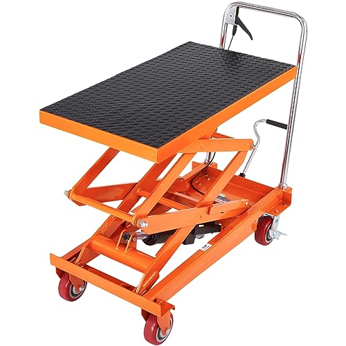 VEVOR Electric Lift Table 330 lbs Capacity, Height Adjustable, Black Y3219