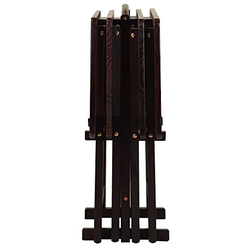 Casual Home 5 Piece Tray Table Set, Espresso U4669