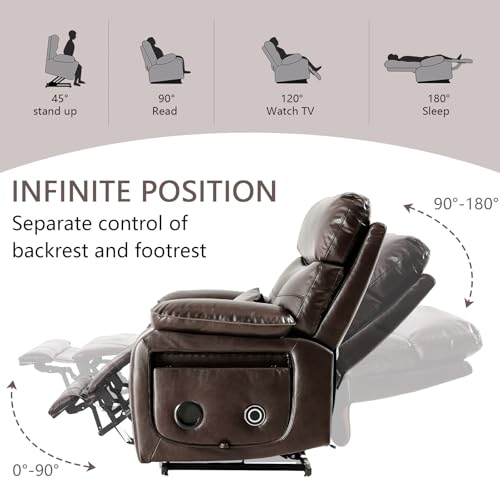 Dual Motor Power Lift Recliner Chair with Heat & Massage, Beige G98490