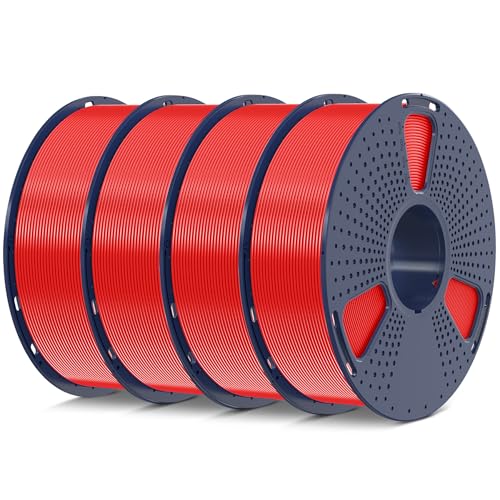 SUNLU 4kg PLA 3D Printer Filament Bundle, 1.75mm, 4 Black Spools V387