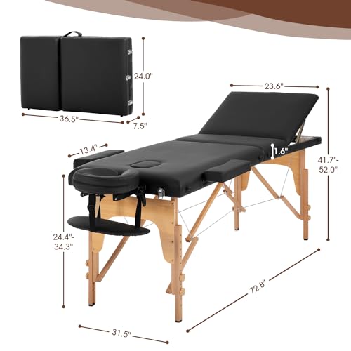 PayLessHere Massage Bed Portable Folding Spa Table with Non-Woven Bag P611882