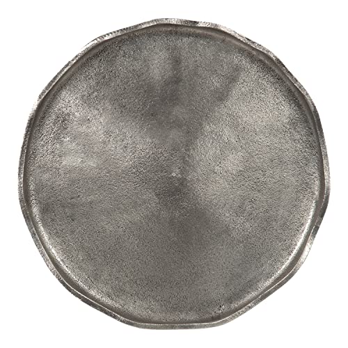 Kate and Laurel Alessia Modern Round Metal Side Table, Bronze N994