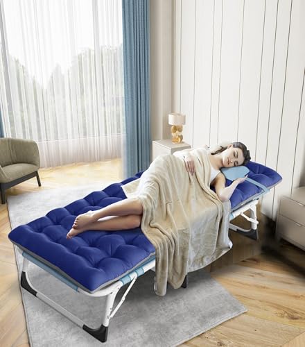ABORON Oversized Folding Camping Cot for Adults, Double Layer 1200D, with Mat & Carrying Bag S2407