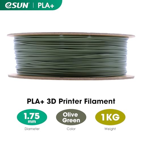 eSUN PLA+ Filament 1.75mm 3D Printer Filament, 1KG Spool, Fire Engine Red Q357