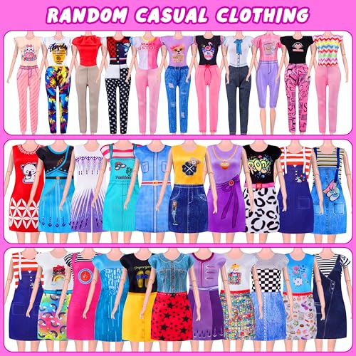 342 Pcs Doll Clothes and Accessories Playset for Girls G903