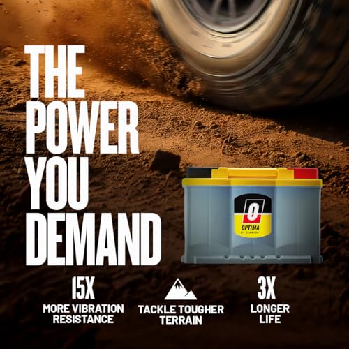 OPTIMA Batteries YellowTop DH7 Sealed AGM Battery, 880 CCA, Group Size 94R P669267