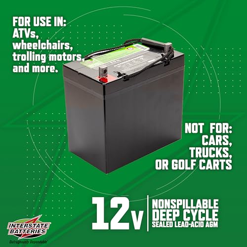 Interstate Batteries 12V 35AH AGM Deep Cycle Battery Y97773