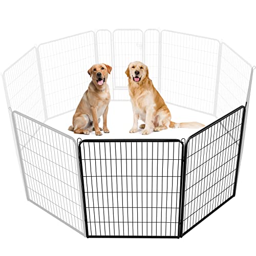 Yaheetech Dog Playpen Outdoor 40 Inch 8 Panels Metal Pet Fence I4784