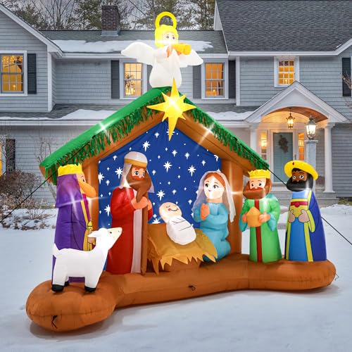 16FT Christmas Inflatable Snowman with LED Lights Outdoor Yard Decor N561071