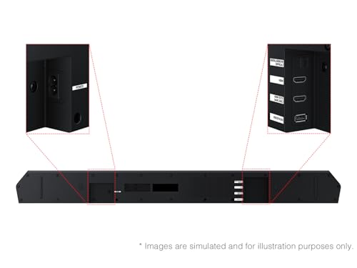 SAMSUNG Q990D 11.1.4ch Soundbar with Wireless Dolby Atmos and Rear Speakers M1387
