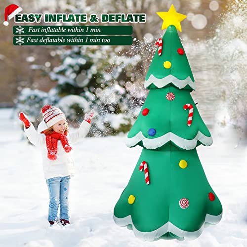 10 FT Inflatable Santa Claus with LED Lights for Outdoor Christmas Decor L40414