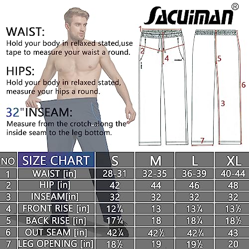 Men's Sweatpants with Zipper Pockets for Workout V182
