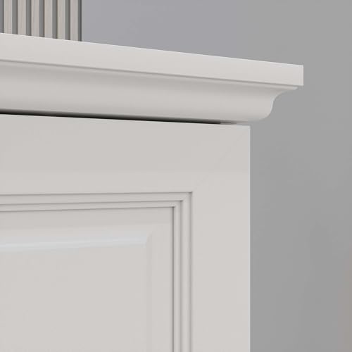 78.74" 6-Door Large Armoire Wardrobe with 3 Drawers & 2 Hanging Rods, White V38930