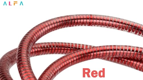 Alfa Cable Bike Lock with 3 Keys, 5 Feet, Ring Red X430788