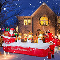 COOLWUFAN 6 FT Christmas Inflatables Santa Claus with Gifts Bag, LED Lights Outdoor Yard Decoration T979