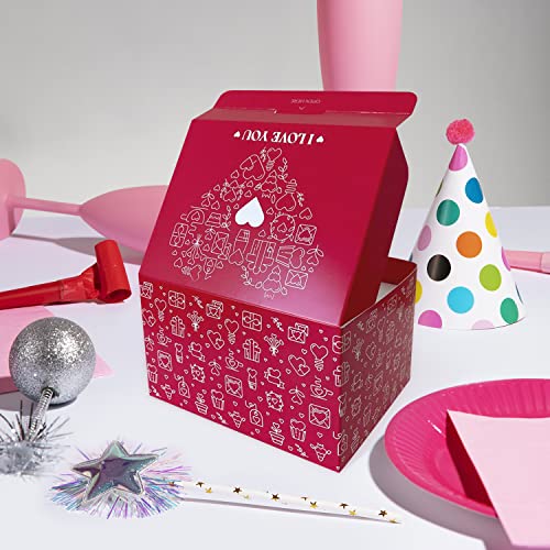 FETTIPOP Merry Christmas Exploding Confetti Gift Box, Pop Up Surprise, Prank Gift Wrapping Idea E58876