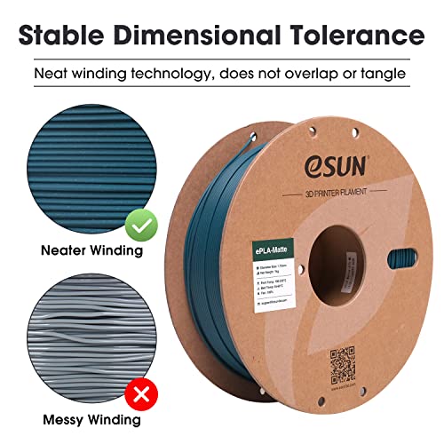 eSUN PLA+ Filament 1.75mm 3D Printer Filament, 1KG Spool, Fire Engine Red Q357
