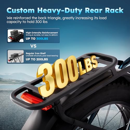 Electric Bike for Adults, 26"x4" Fat Tire, 1000W Peak Motor, 7 Speed V42725