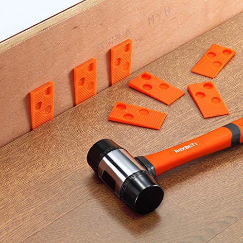 REXBETI 44-Piece Laminate Wood Flooring Installation Kit with Tapping Block, Pull Bar, Mallet and Spacers U4801