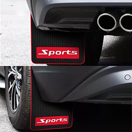 2Pcs Car Mud Flaps Splash Guards with Hardware, Black S946