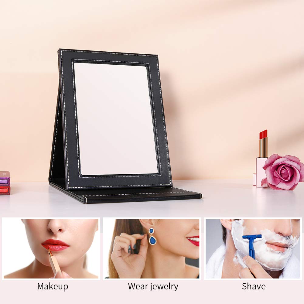 DUcare Folding Travel Mirror with Stand, Portable Vanity Mirror S3818