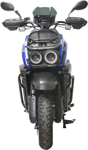 HHH Tank 150 Moped Gas Scooter 150cc Automatic Adult Bike, 12 inch Aluminum Wheels, White H60677
