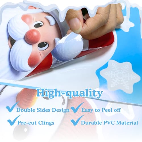226 PCS Snowflake Window Clings, Reusable Winter Window Decals for Holiday Decor M46237