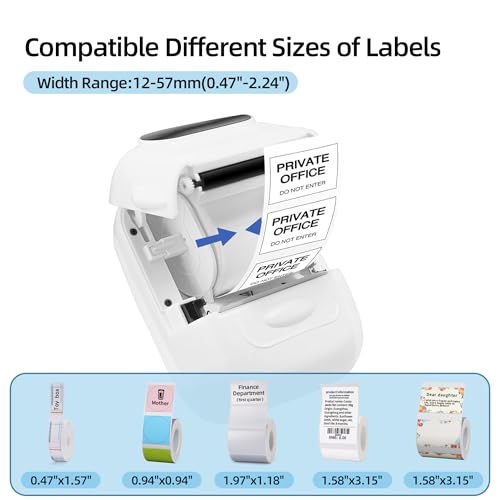 2 inch Bluetooth Label Maker with Tape, Thermal Barcode Printer I1893