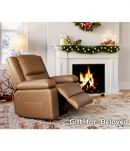 GarveeHome Power Lift Recliner Chair with Heat and Massage, Faux PU, for Elderly I162
