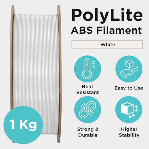 Polymaker PolyLite ABS Filament 1.75mm Black, 1kg F638424