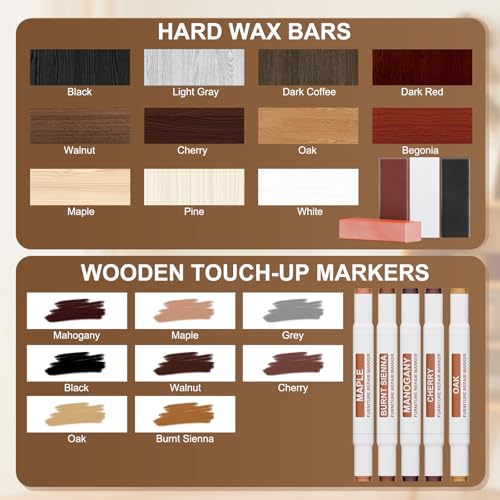 Laminate Wood Floor Repair Kit with Wax Melting Tool, Blue F5867