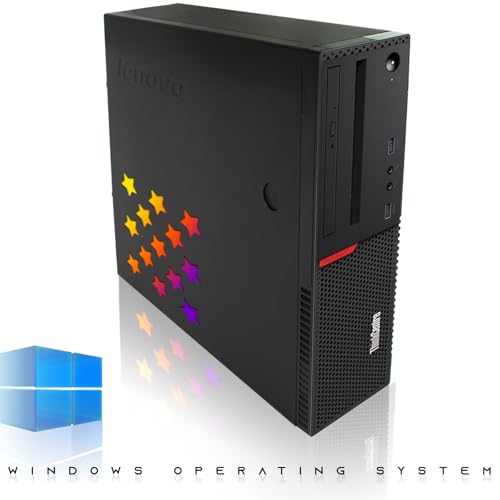 Lenovo Desktop PC Gaming Bundle Intel Core i7 16GB RAM 512GB SSD 24-inch Monitor RX 550 RGB Keyboard Mouse WiFi Win 10 Pro (Renewed) C21240