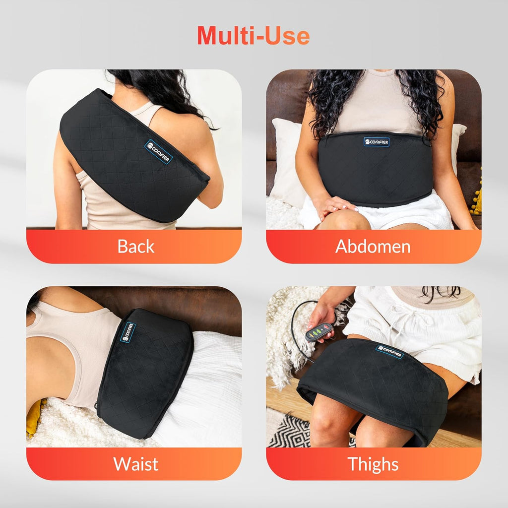 COMFIER Heating Pad for Back Pain with Vibration Massager, Auto Shut Off I746453