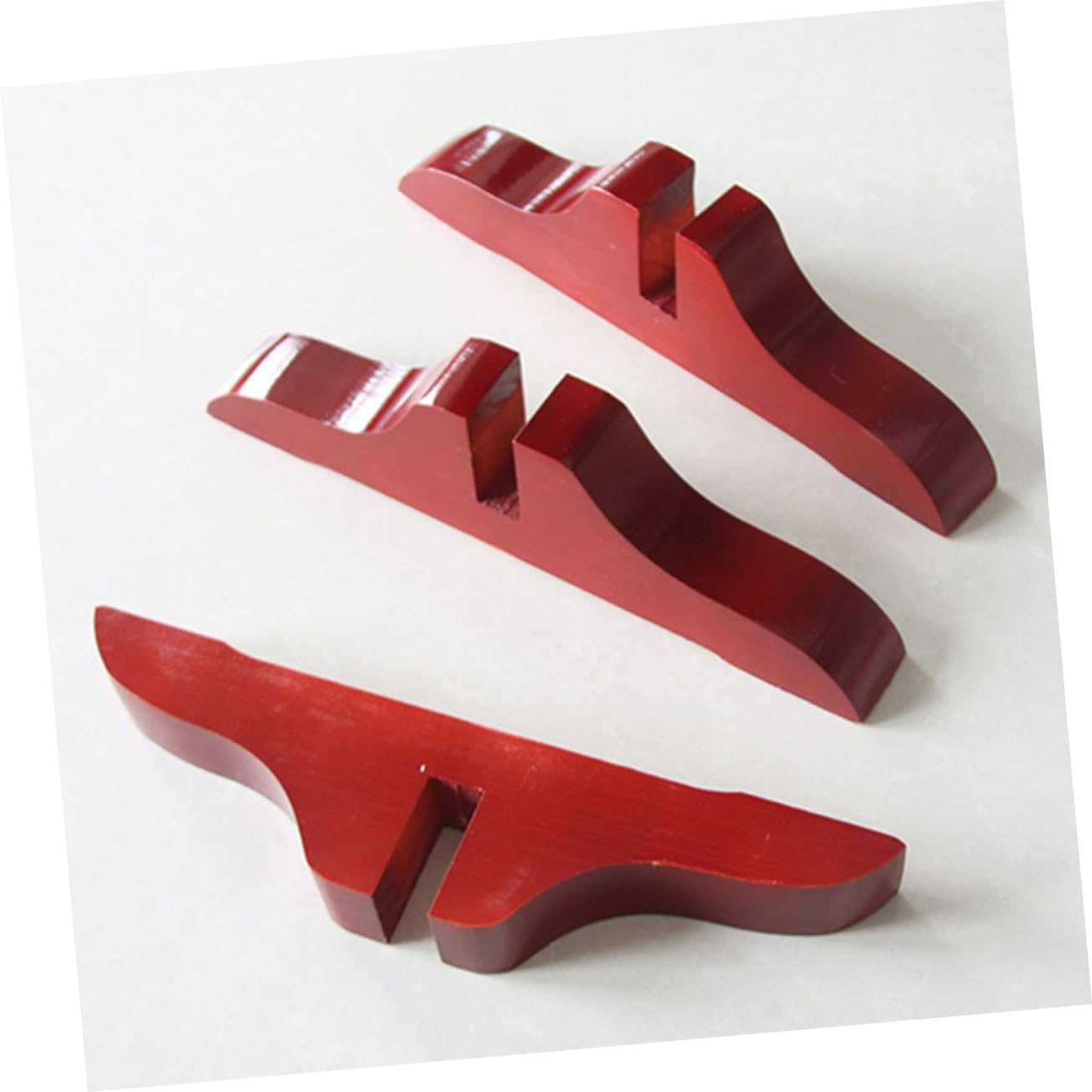 Amosfun 2pcs Screen Divider Stand Base Wooden Support Feet L603