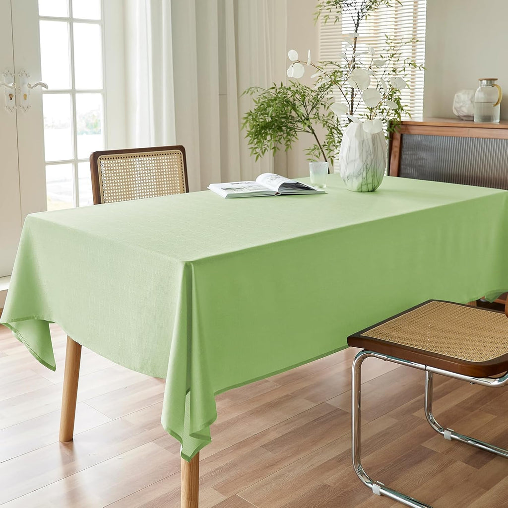 Textured 50 Inch Round Waterproof Tablecloth for Dining Tables G204731