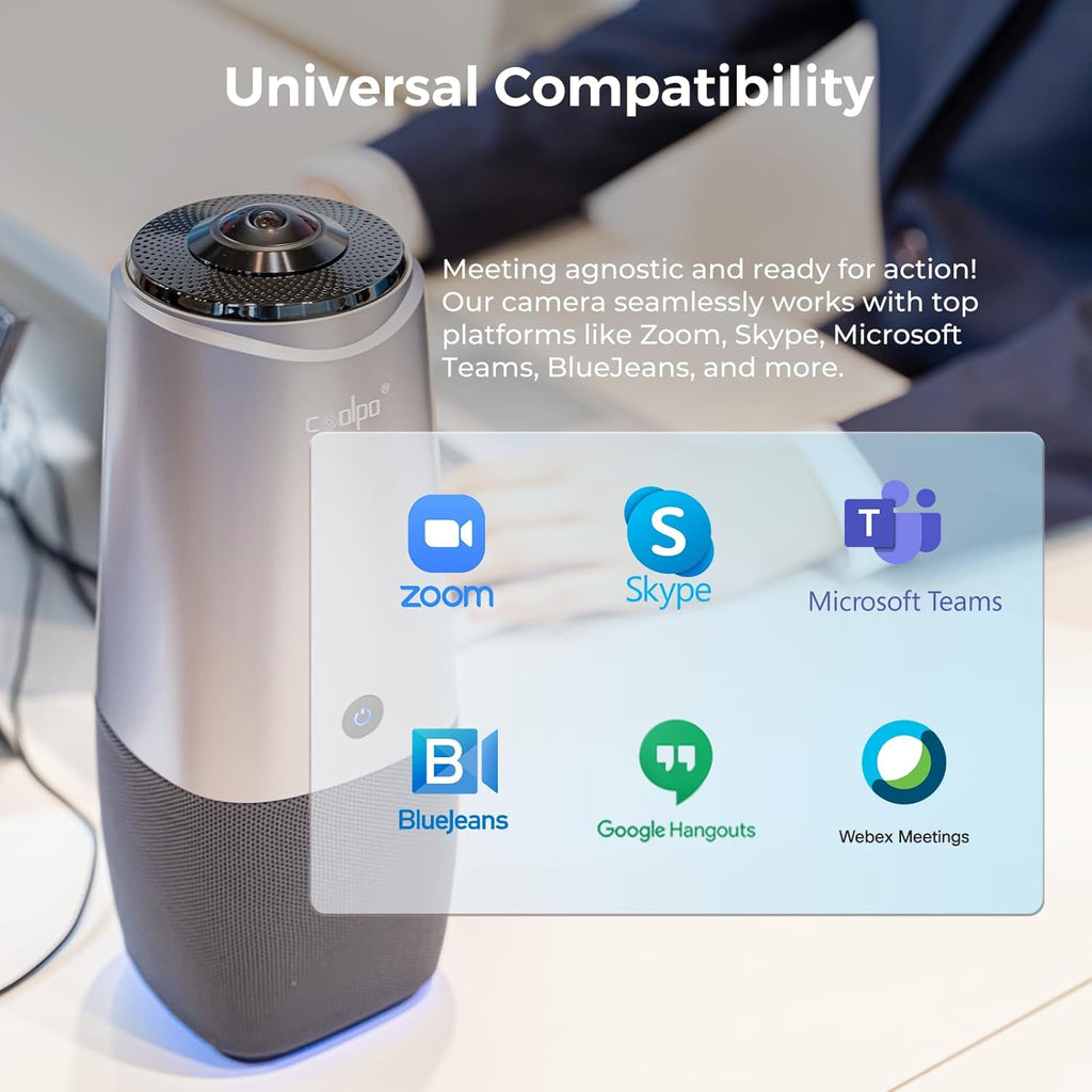 PANA 4K All-in-one Conference Room Webcam with Speaker and Microphone O4187