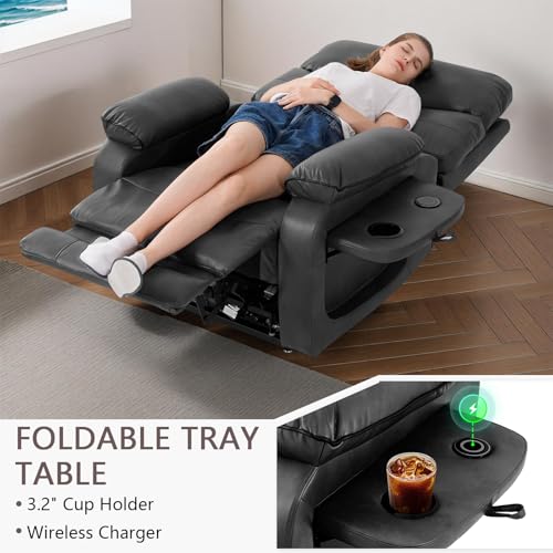 Dual Motor Power Lift Recliner Chair with Heat & Massage, Beige G98490