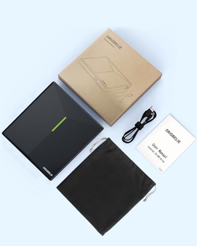 External CD DVD Drive for Laptop, USB 3.0 Type-C, Slim Portable Burner T70166