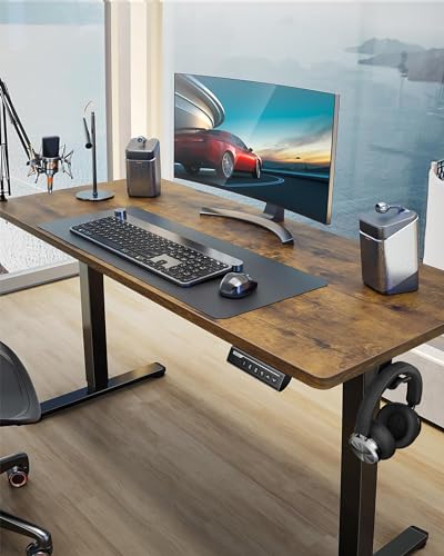 ErGear Height Adjustable Electric Standing Desk 48 x 24 Inches, Walnut S608