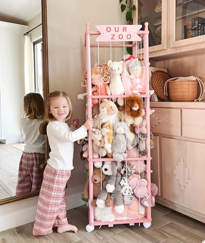 Mloong Stuffed Animal Storage, Wood Toy Organizer, Extra Large Plush Toy Cage, 54 inch R898927