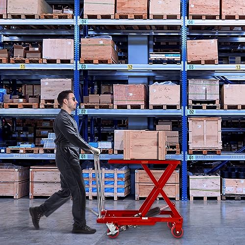 VEVOR Electric Lift Table 330 lbs Capacity, Height Adjustable, Black Y3219