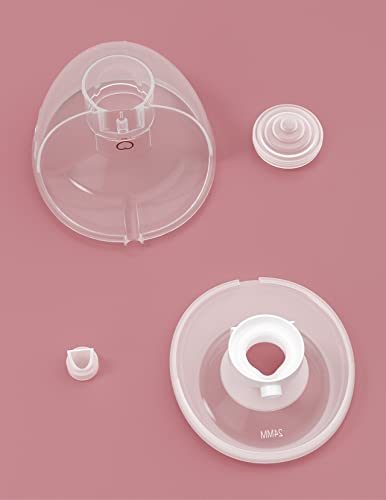Momcozy M5 Hands-Free Wearable Breast Pump, Double-Sealed Flange, 3 Modes & 9 Suction Levels, 24mm, 2-Pack Quill Gray Z371714