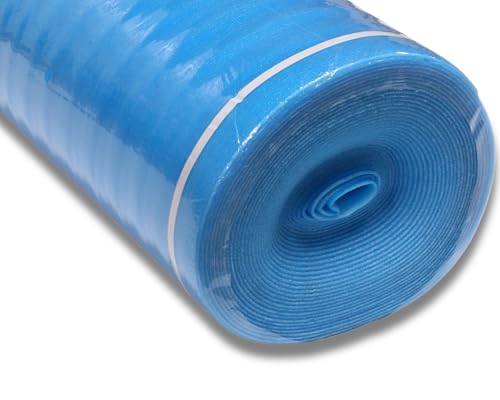AMERIQUE 2MM Premium Flooring Underlayment with Tape & Vapor Barrier, 400SQFT, Royal Blue E1240