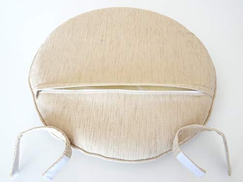 Set of 2 Denver Dining Wicker Side Chairs with Cream Cushion M137