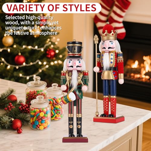 11.8 Inch Wooden Nutcracker Christmas Decor T403